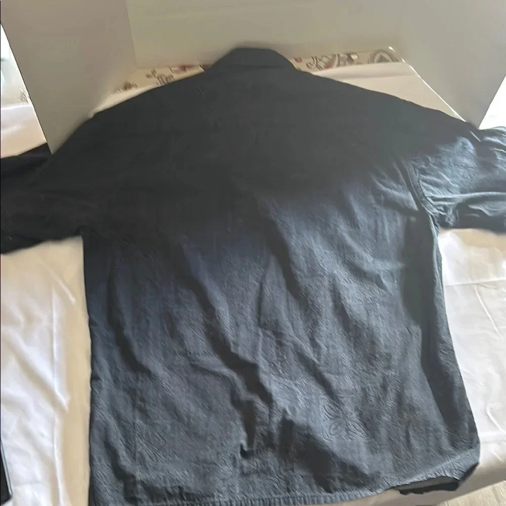 Pierre Cardin Black Casual Button Down Shirt